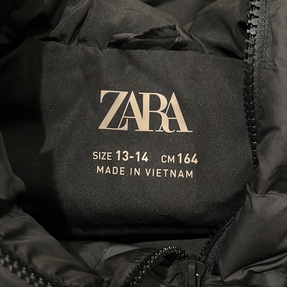 Zara Black Heat Sealed Long Vest - Picture 9 of 10